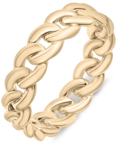 Audrey by Aurate Chain Link Statement Ring in Gold Vermeil or Sterling Silver