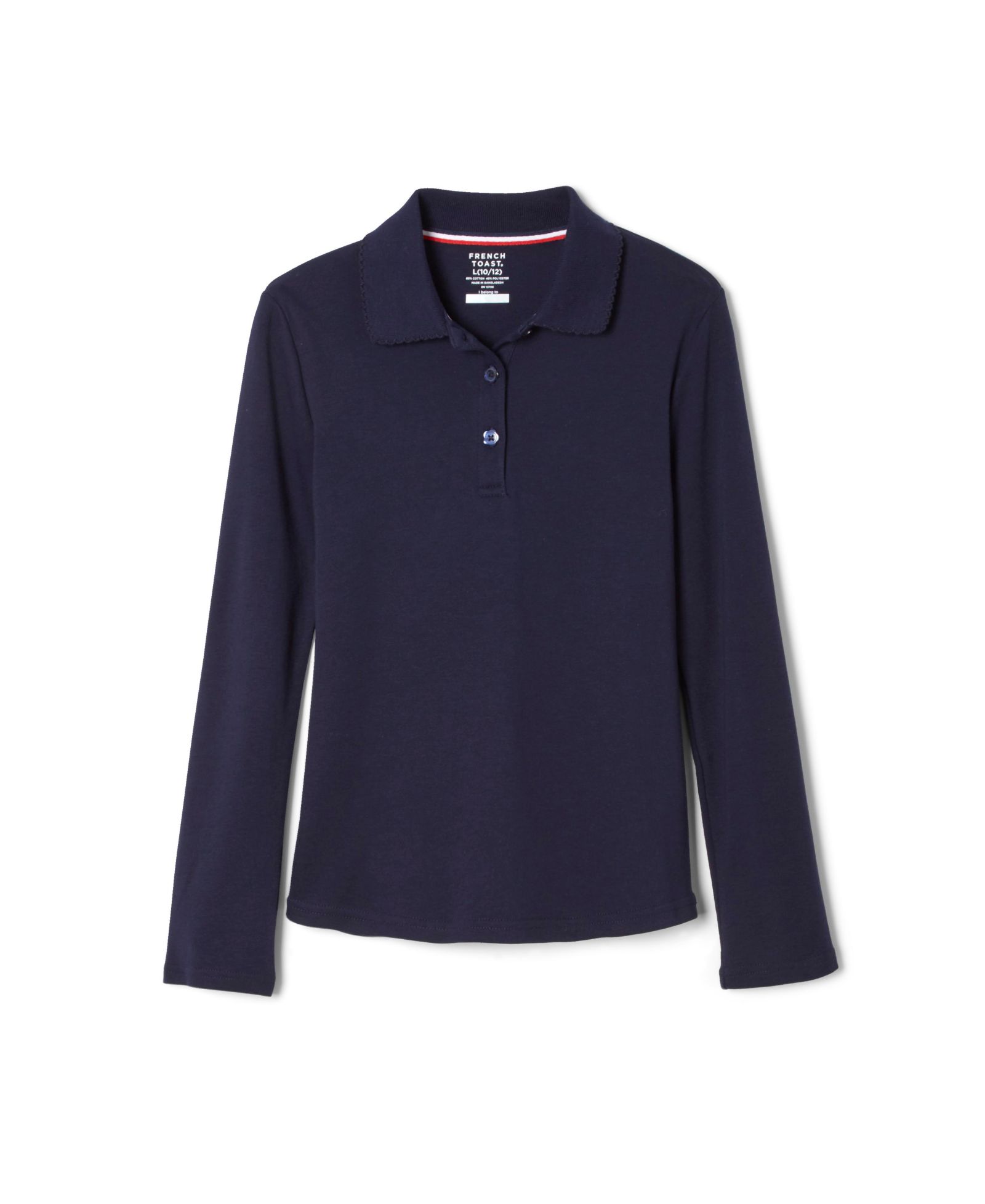 French Toast Детская рубашка-поло Picot Collar Interlock Long Sleeve