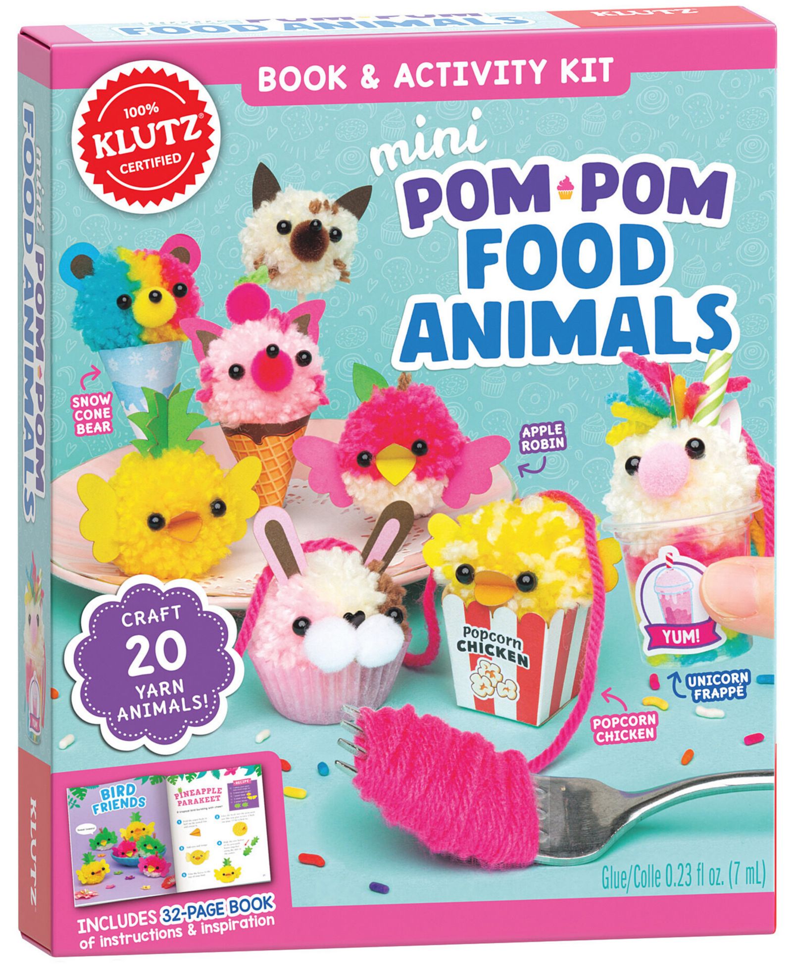 Набор Klutz Mini Pom-Pom Food Animals