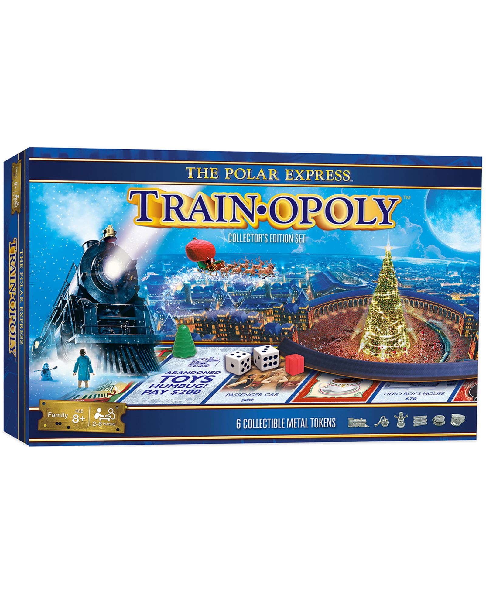 Masterpieces Puzzles The Polar Express Train-Opoly коллекционное издание