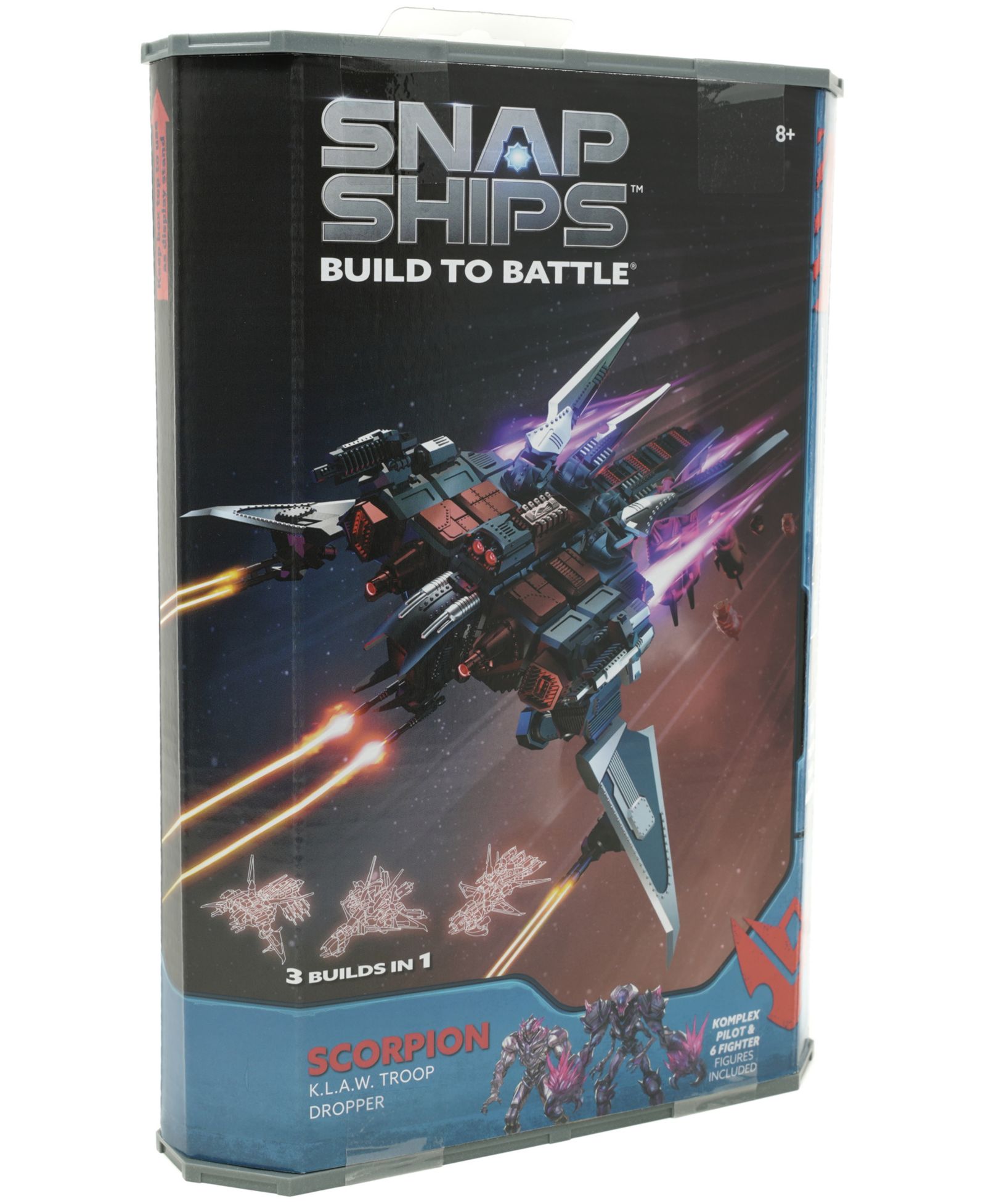 Игрушка PLAYMONSTER Snap Ships Build to Battle Scorpion K.L.A.W. Troop Dropper