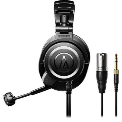 Audio Technica ATH-M50xSTS StreamSet Wired Professional Over-Ear Headphones with Microphone