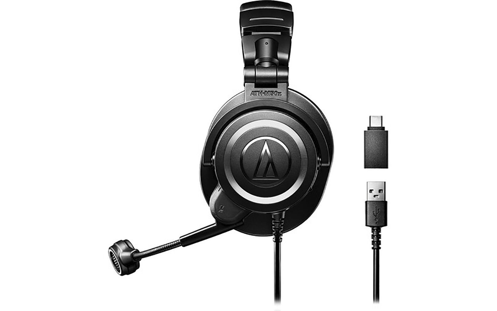 Audio Technica ATH-M50xSTS StreamSet Wired USB Boom Microphone Headphones