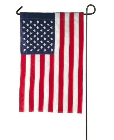 Декоративный флаг Evergreen American Flag Garden Applique Embroidered 12.5 x 18 Inches