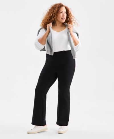 Брюки Style & Co Plus Size High-Rise Bootcut Ponte