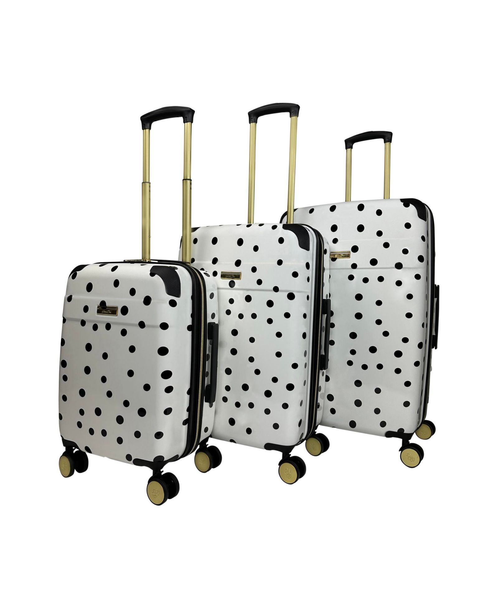 Набор жестких чемоданов Jenni Chan Polka Dot, 3 штуки