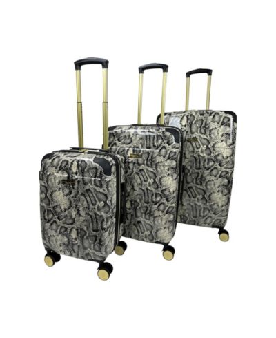 Jenni Chan Python 3-Piece Hardside Spinner Set