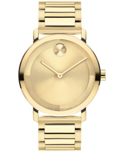 Movado Мужской Bold Evolution 2.0 Swiss Quartz Ionic Plated Light Gold-Tone 2 Steel Watch 40mm