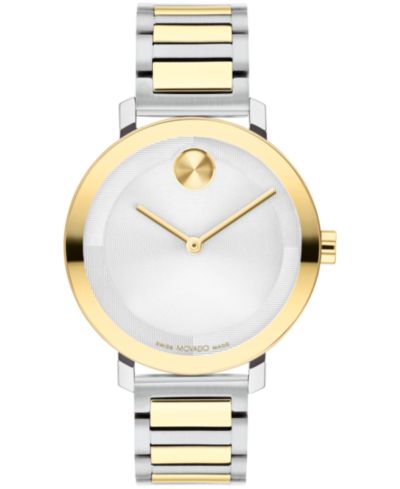 Женские часы Movado Bold Evolution 2.0, двухцветная сталь, 34mm