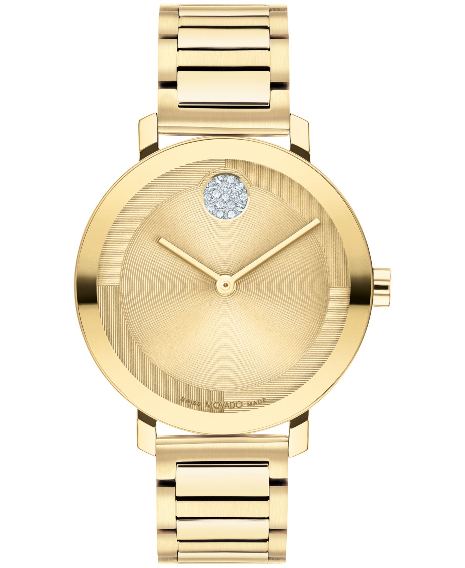 Женские часы Movado Bold Evolution 2.0 Swiss Quartz Ionic Plated Light Gold-Tone 2 Steel 34mm
