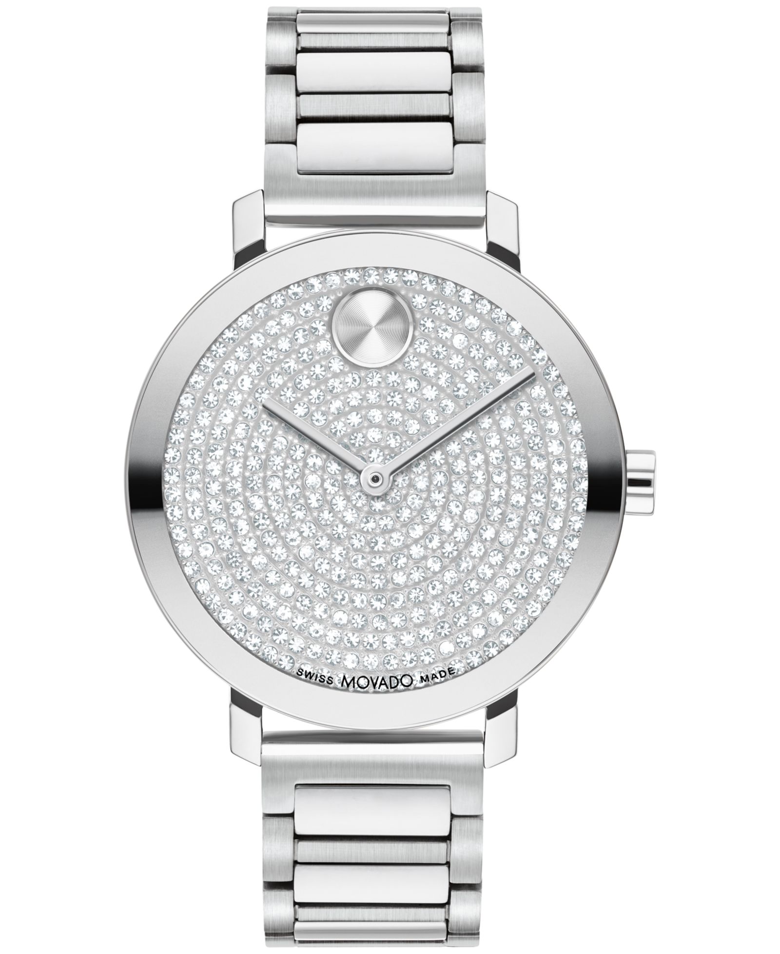 Женские часы Movado Bold Evolution 2.0 Swiss Quartz Silver-Tone Stainless Steel 34mm