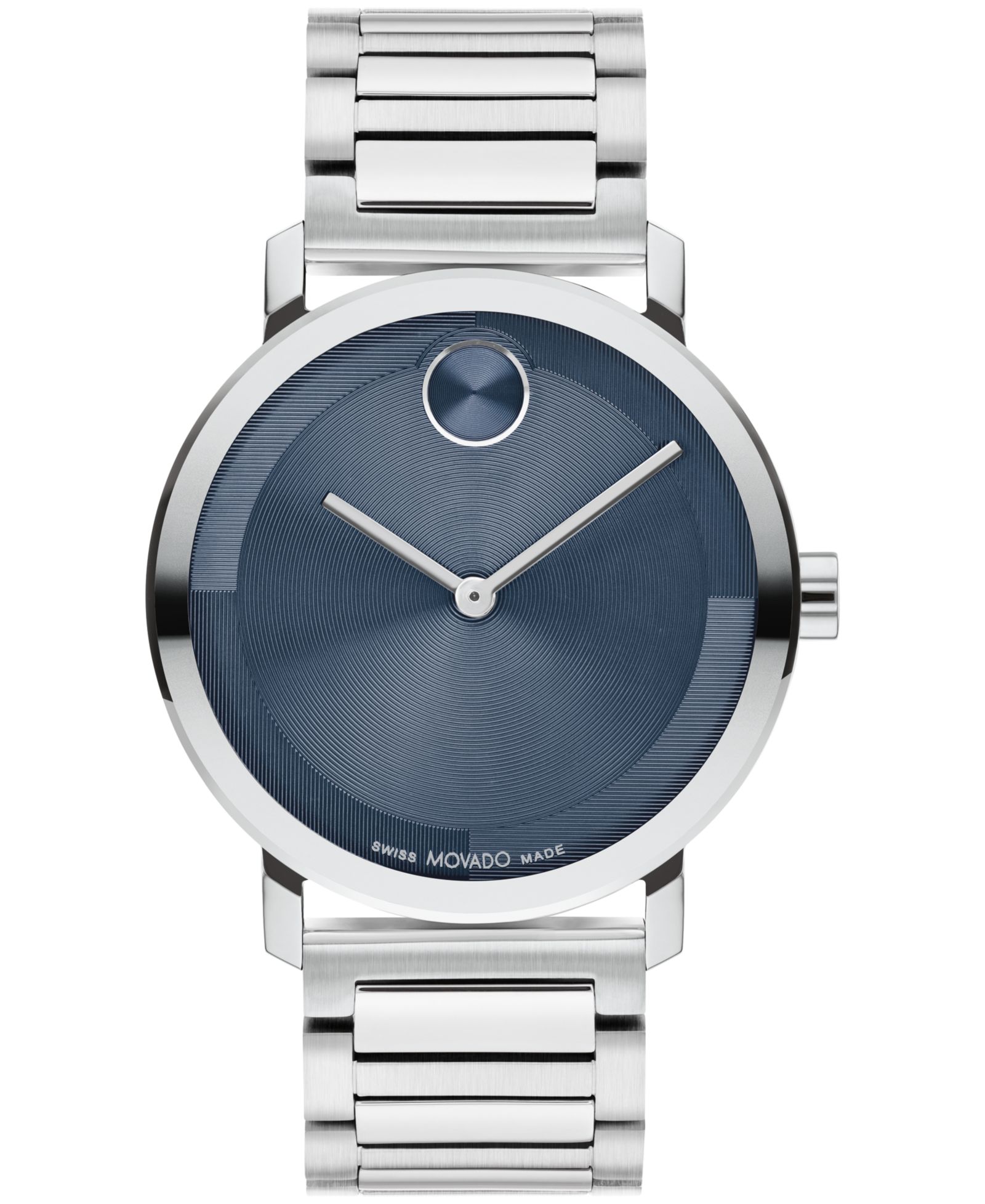 Movado Men's Bold Evolution 2.0 Swiss Quartz Silver-Tone Stainless Steel Watch 40mm
