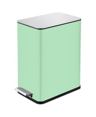 Qualiazero 10L / 2.6 Gallon Slim Step Can - Shiny Mint