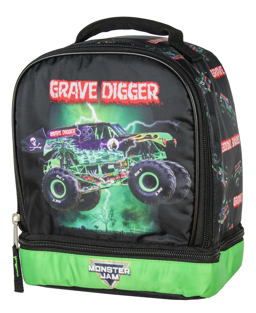 Monster Jam Термосумка для ланча Monster Truck Grave Digger с двумя отделениями