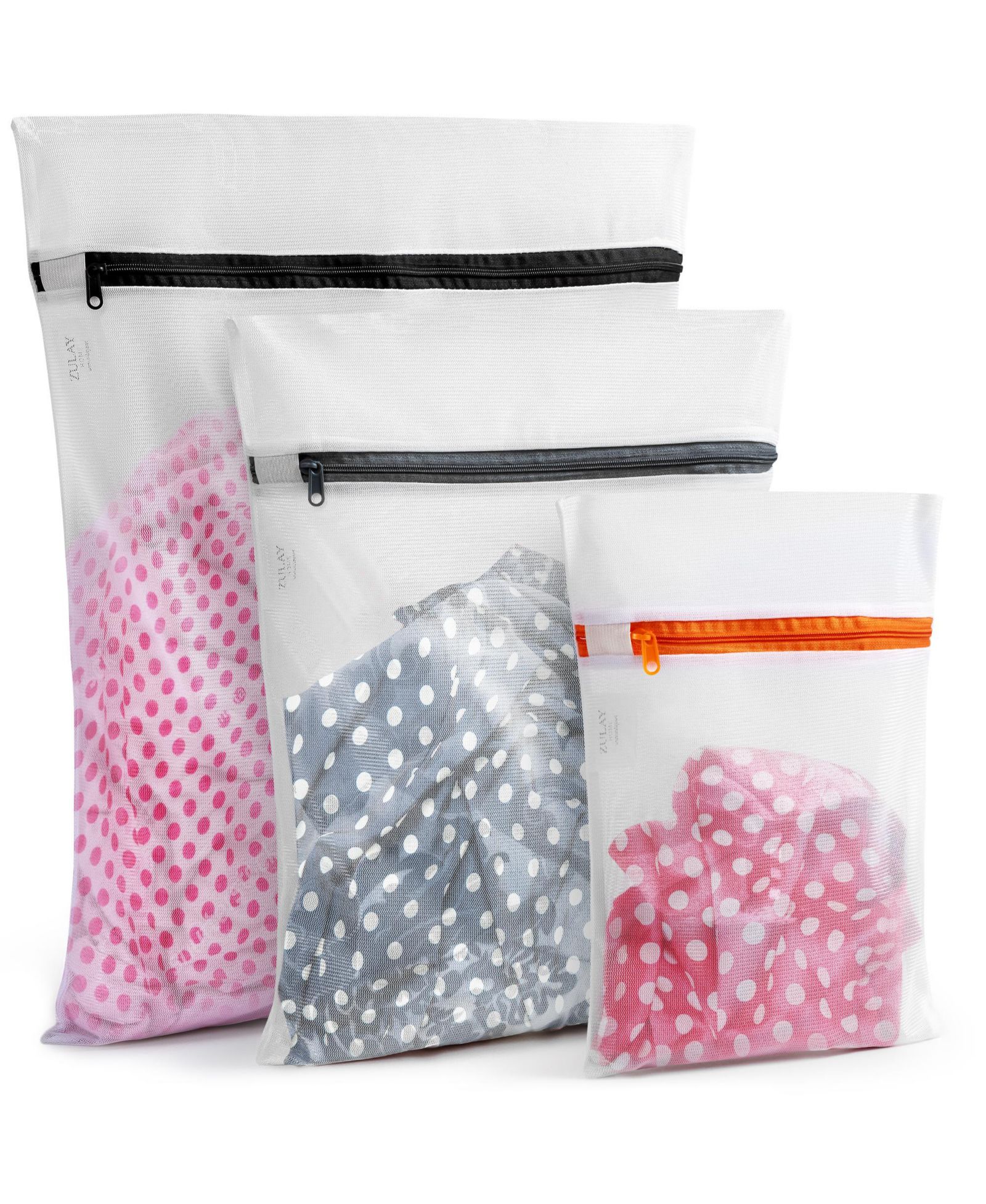 Мешки для стирки Zulay Kitchen 3 Pack Reusable Mesh Laundry Bags