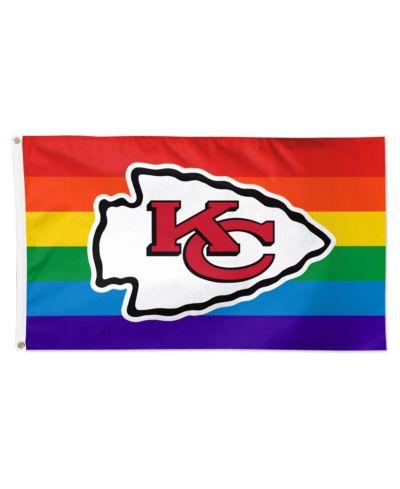 Декоративный флаг Wincraft Kansas City Chiefs Pride 1-Sided Deluxe 3' x 5'