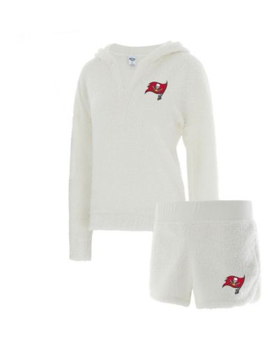 Женский комплект из худи и шорт Concepts Sport Tampa Bay Buccaneers, кремовый
