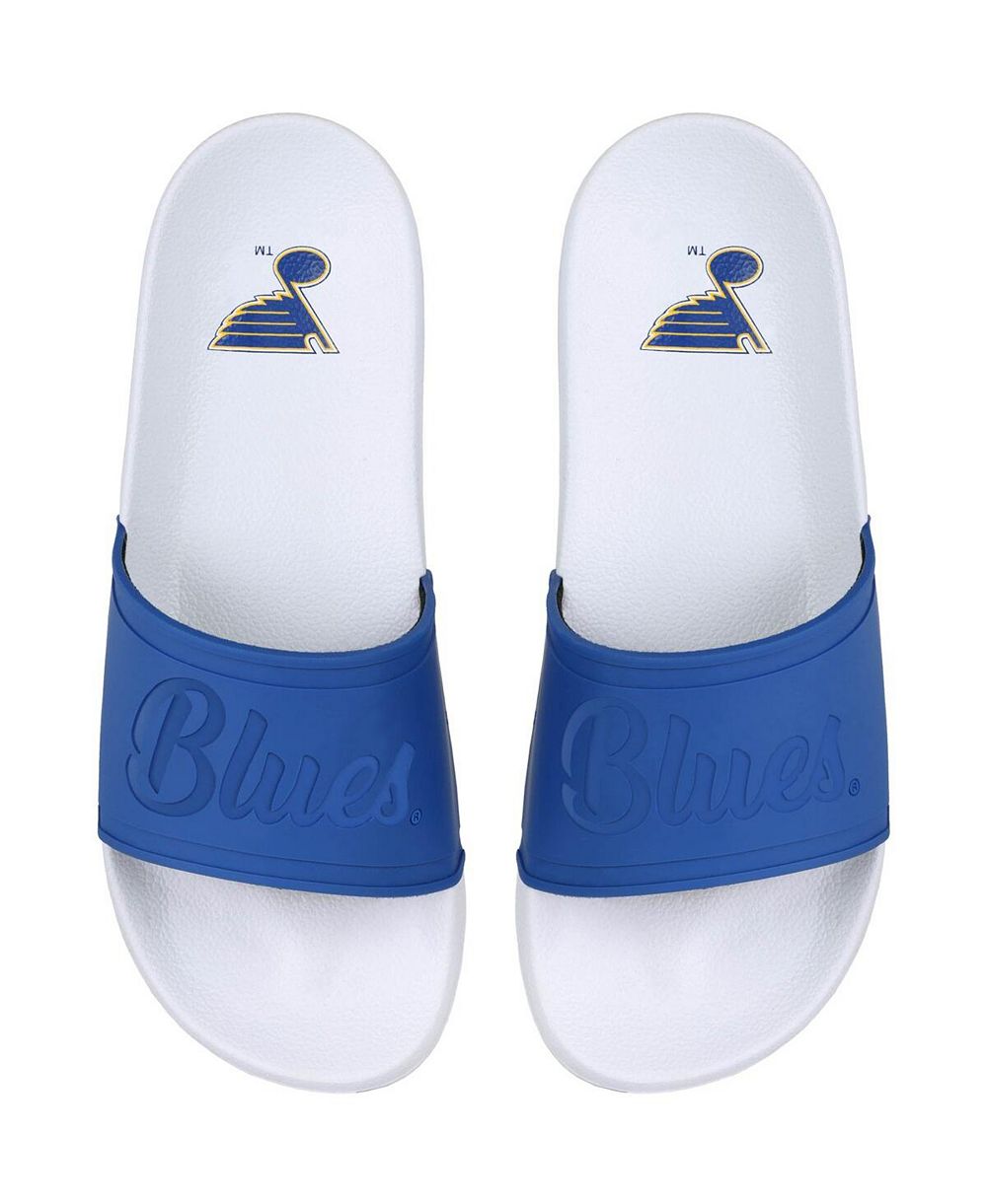 Women's FOCO St. Louis Blues Script Wordmark Slide Sandals
