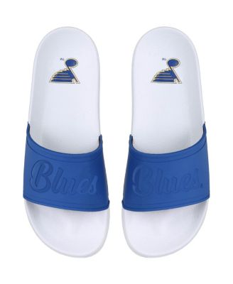 Women's FOCO St. Louis Blues Script Wordmark Slide Sandals