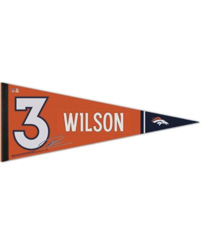 Премиальный флаг Wincraft Russell Wilson Denver Broncos, 12'' x 30''