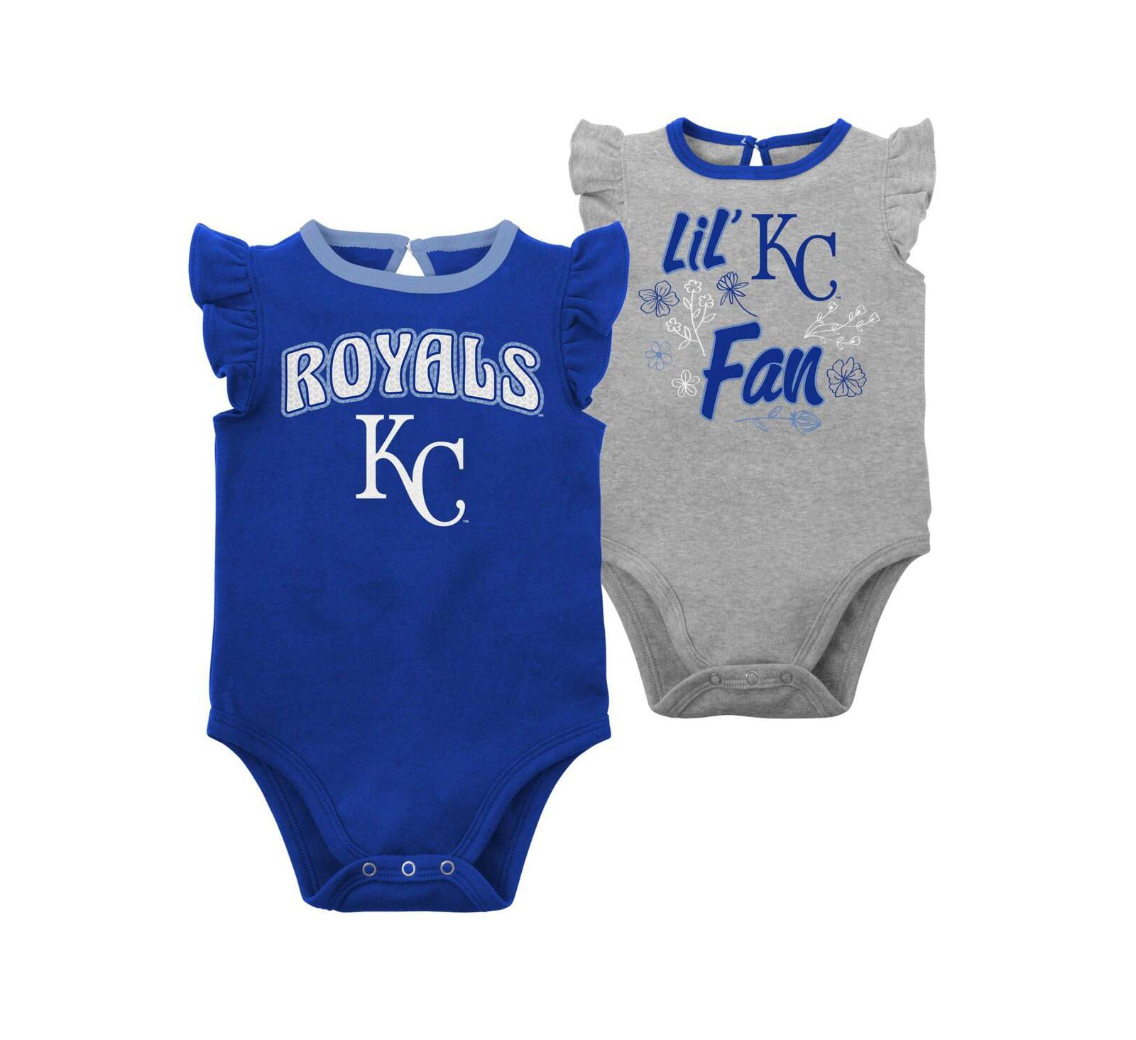 Набор боди для младенцев (мальчики и девочки) Kansas City Royals, 2 шт