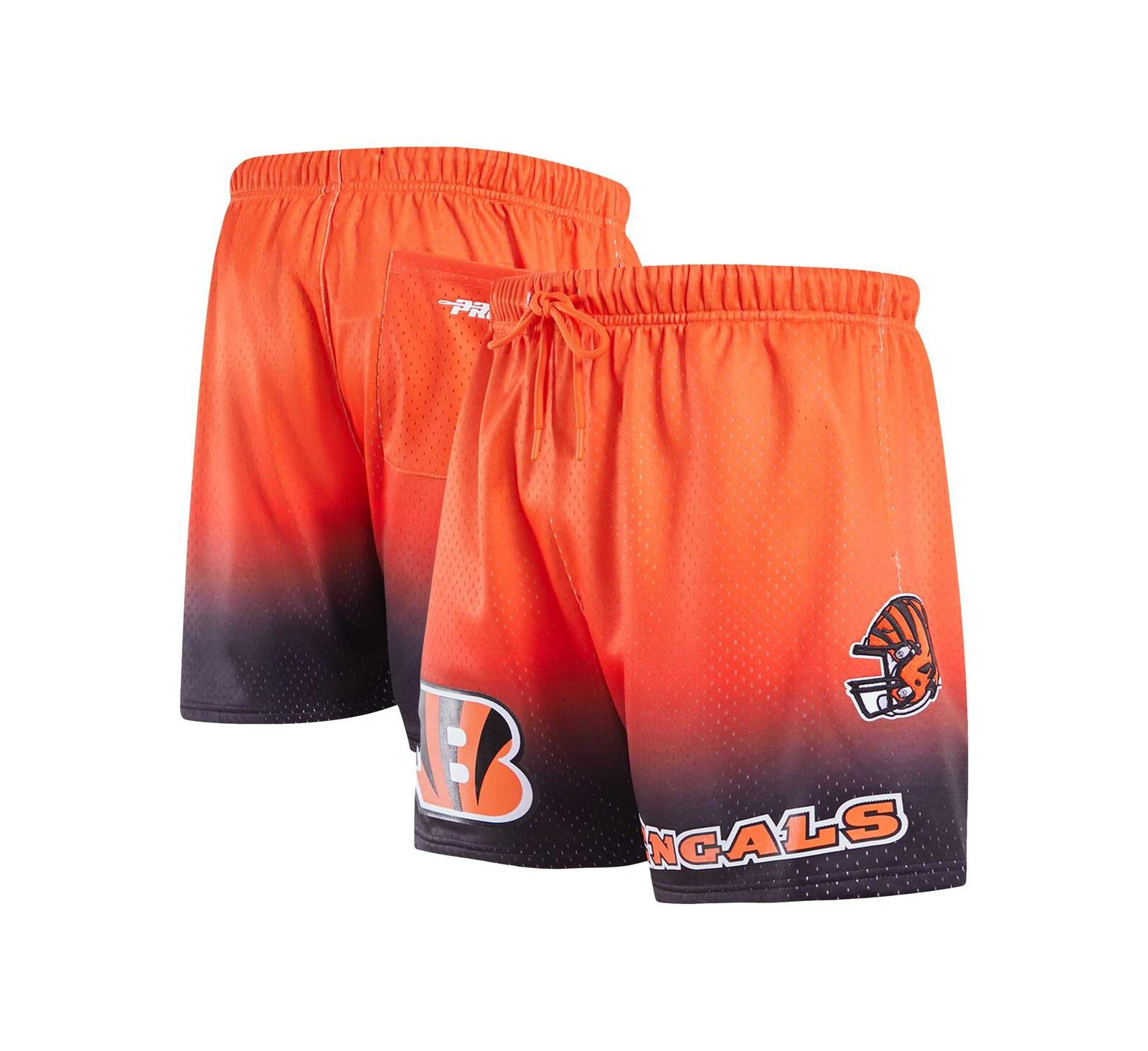 Men's Pro Standard Black, Orange Cincinnati Bengals Ombre Mesh Shorts