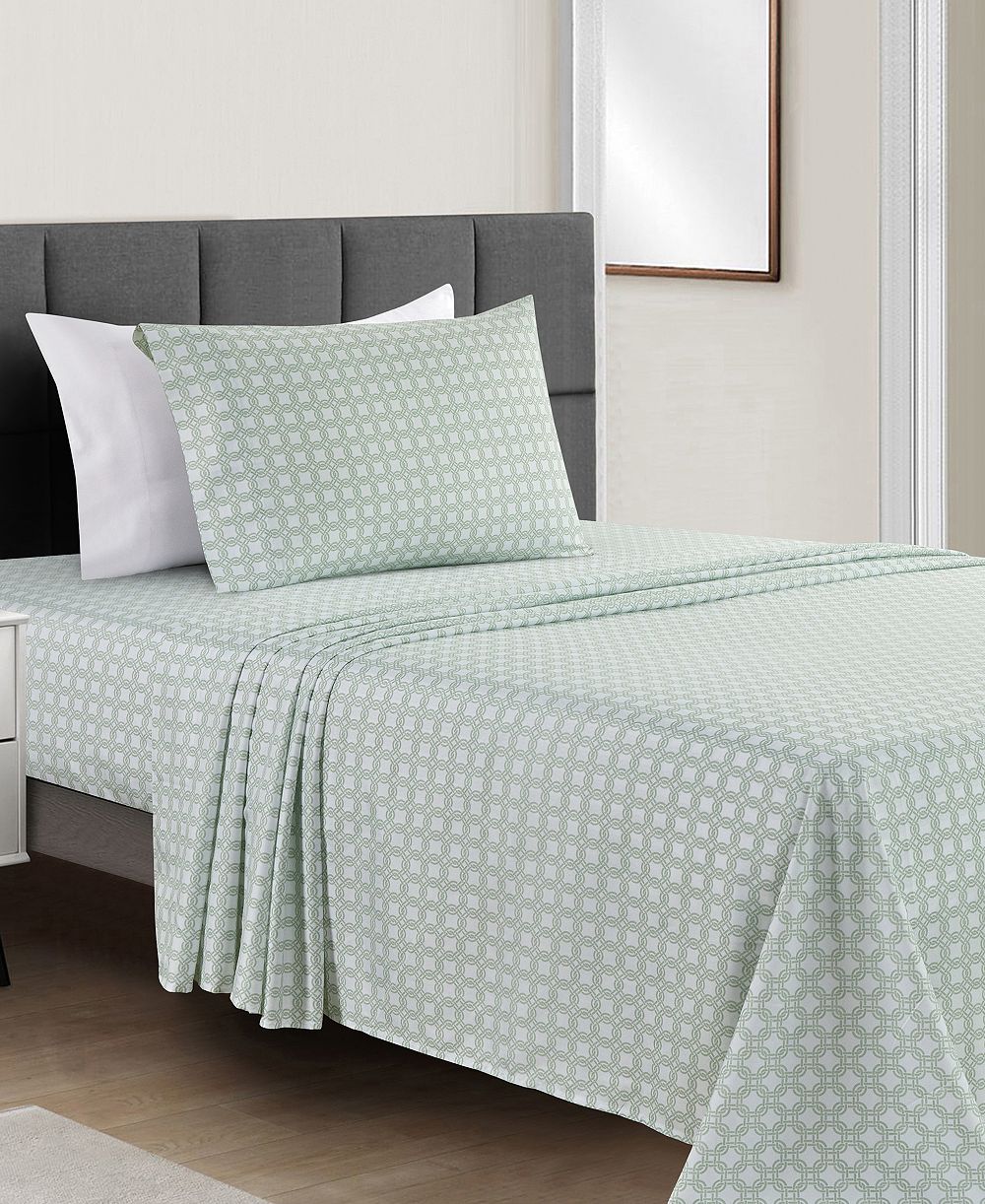 Fairfield Square Collection Microfiber Easy Care Printed 3-Pc. Sheet Set, Twin