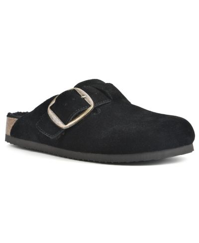 Black Suede with Fur