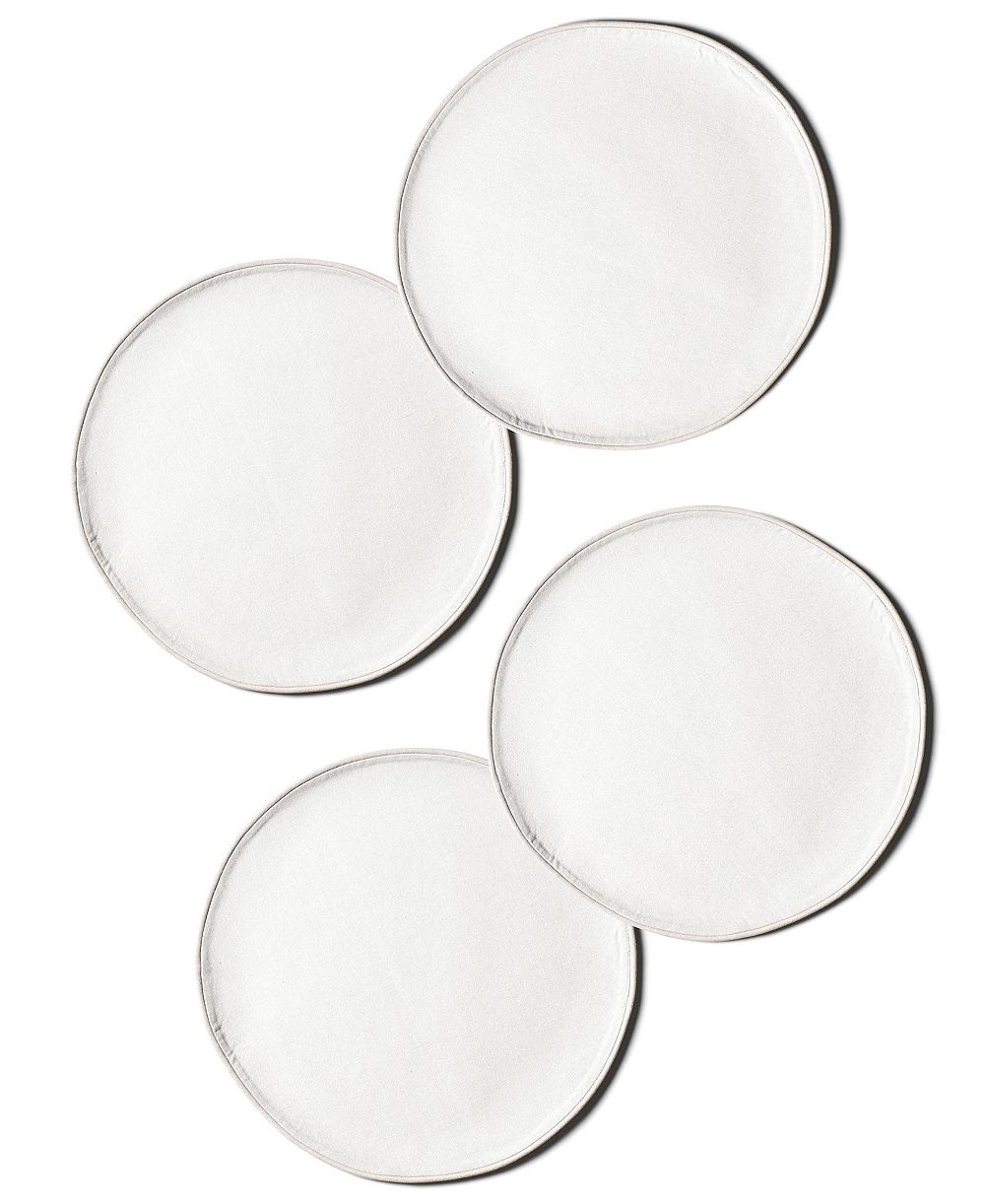 Coton Colors Block Round Placemat Set of 4, Service for 4