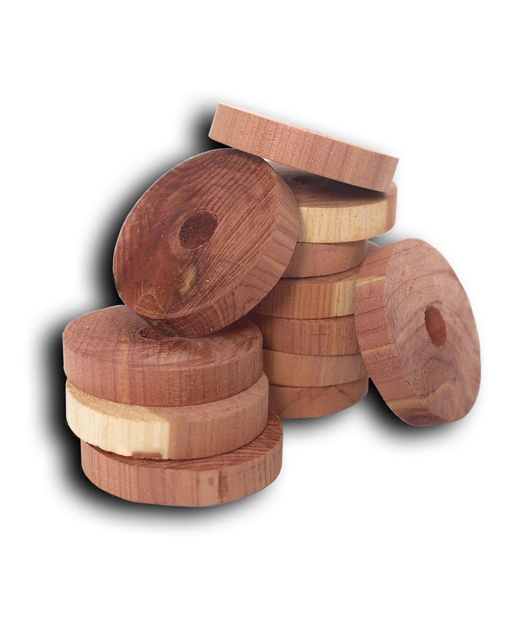 Деревянные кольца Household Essentials Cedar Fresh Cedar, 24 шт
