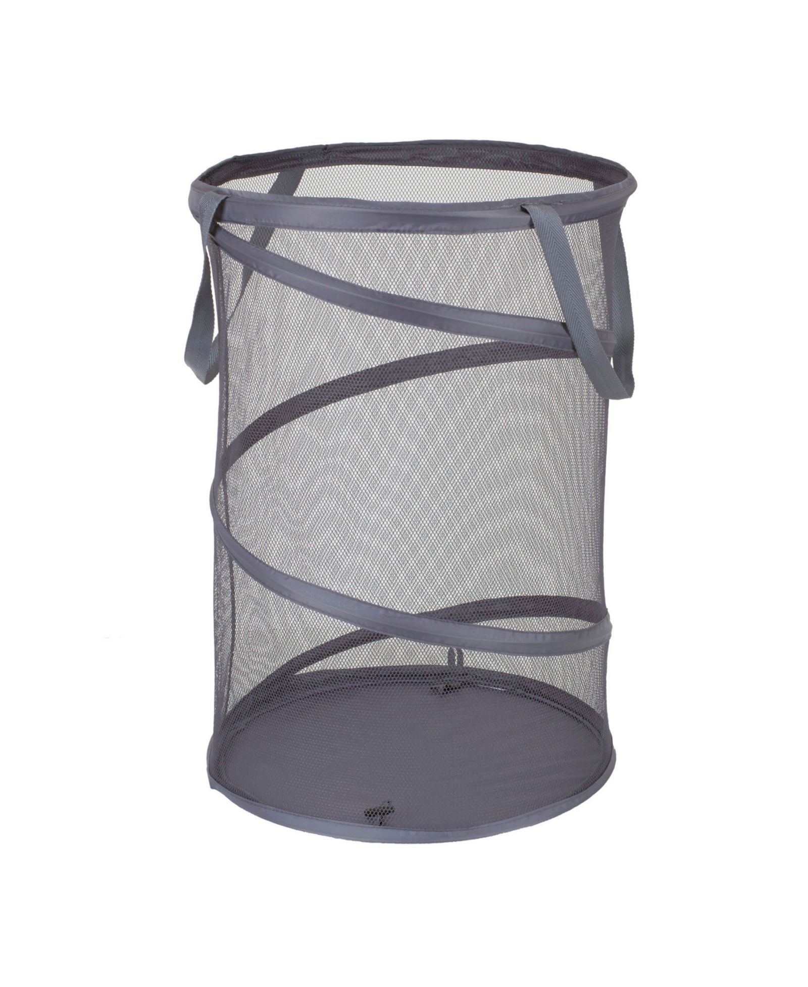 Household Essentials Pop-Up Mesh Laundry Hamper, Charcoal