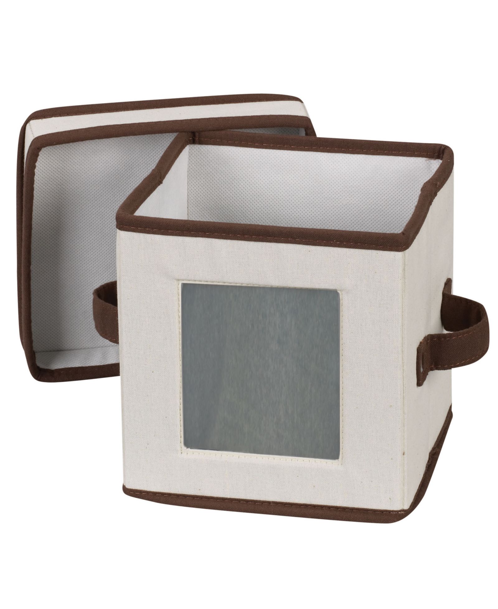 Household Essentials Saucer Storage Box, Windowed Panel.