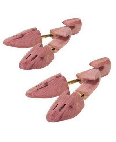Household Essentials Men s Cedar Shoe Trees, 2 Pairs Cedar Shoe Trees for Fresh Footwear, Tension-Loaded, Fits Sizes 10 to 13