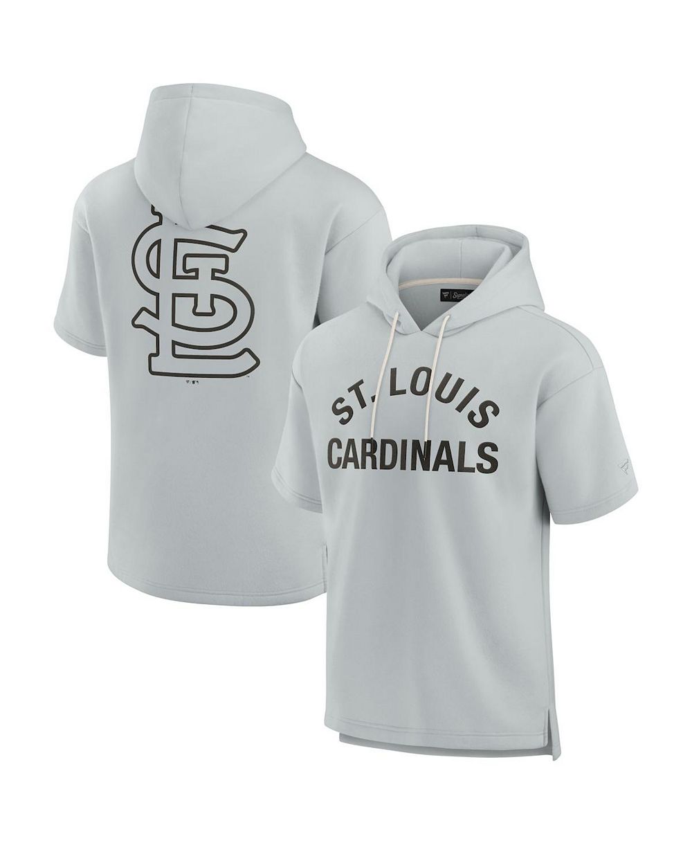 Fanatics Signature Мужской и Женский серый худи из супермягкого флиса St. Louis Cardinals