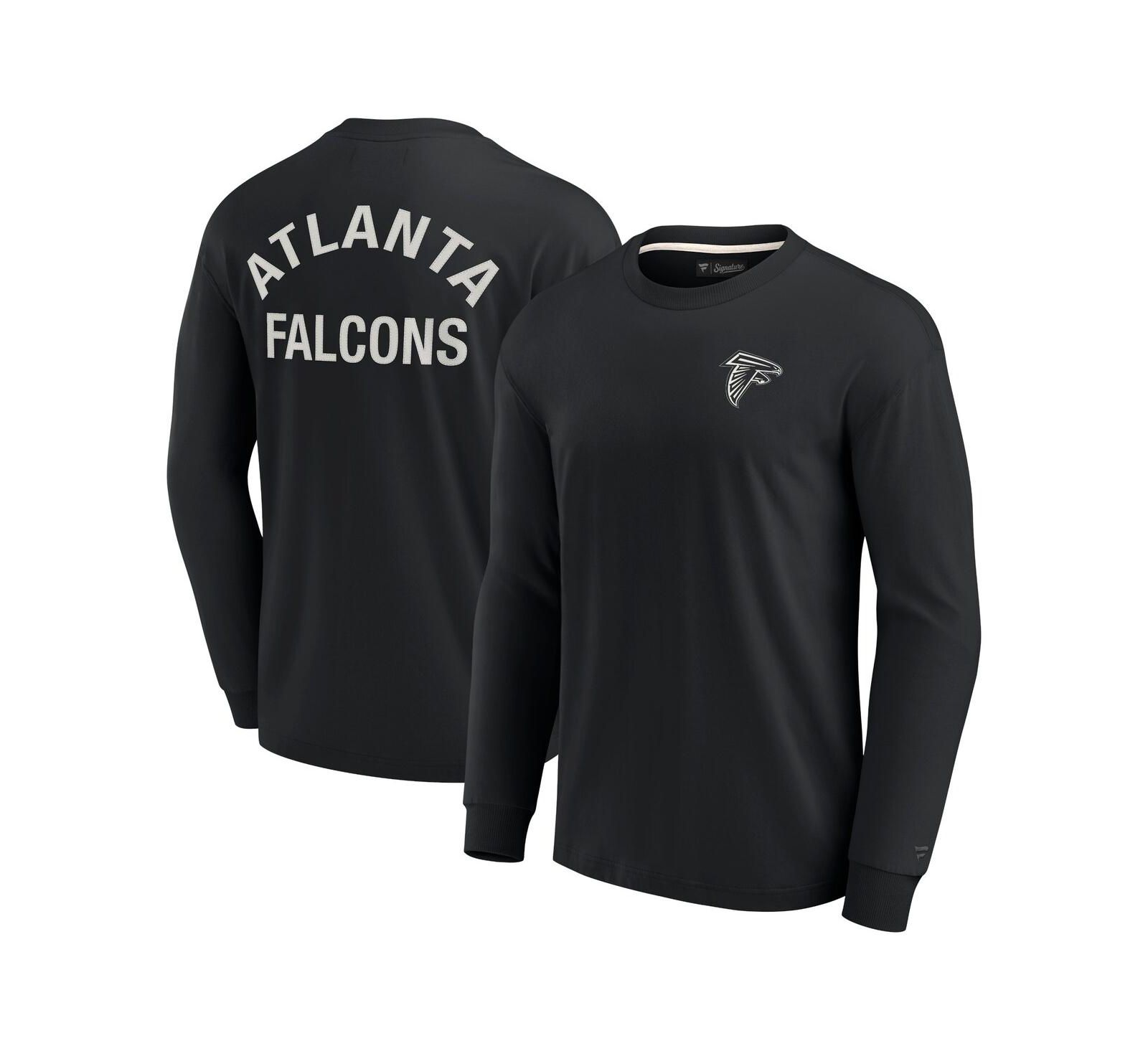 Футболка Fanatics Signature Black Atlanta Falcons для мужчин и женщин