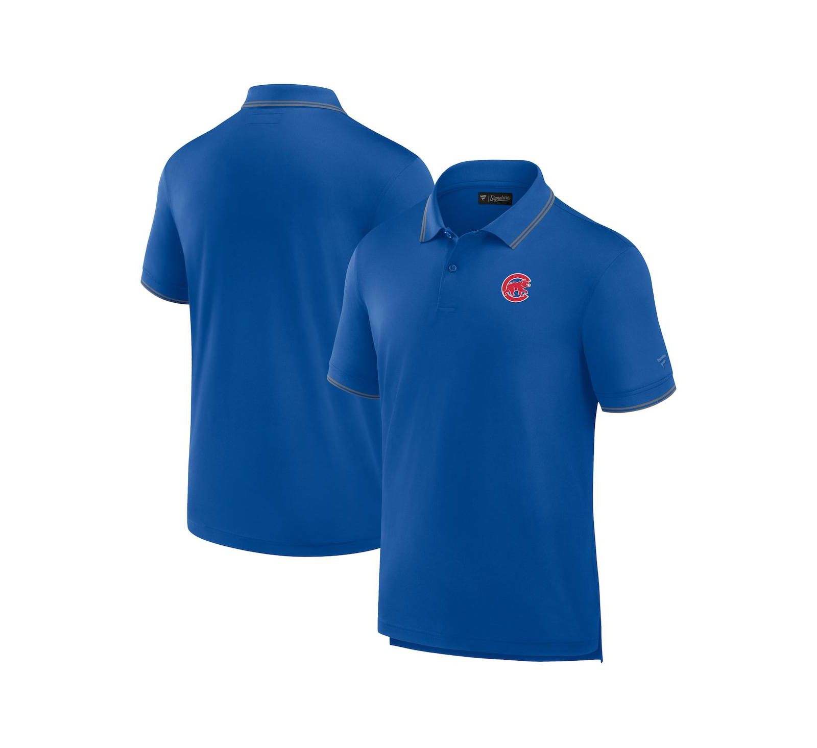 Мужская рубашка-поло Fanatics Signature Royal Chicago Cubs Pique