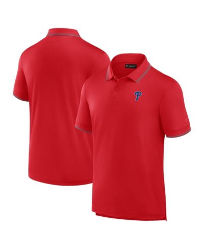 Fanatics Signature мужская рубашка-поло из пике, красный цвет Philadelphia Phillies