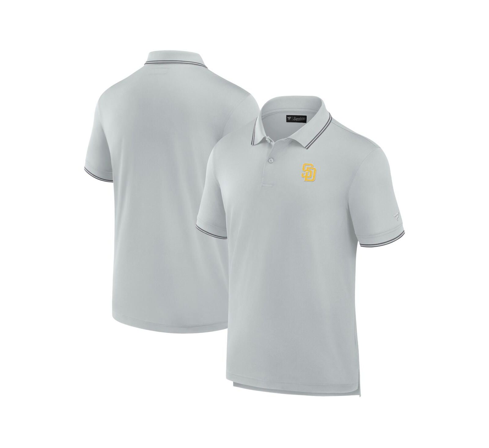 Мужская поло Fanatics Signature Gray San Diego Padres Pique
