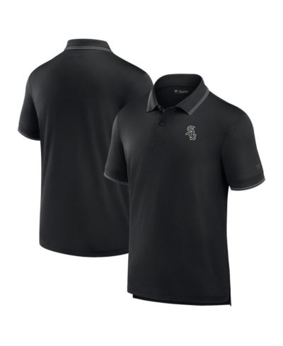 Мужская рубашка поло Fanatics Signature Pique, черная с логотипом Chicago White Sox