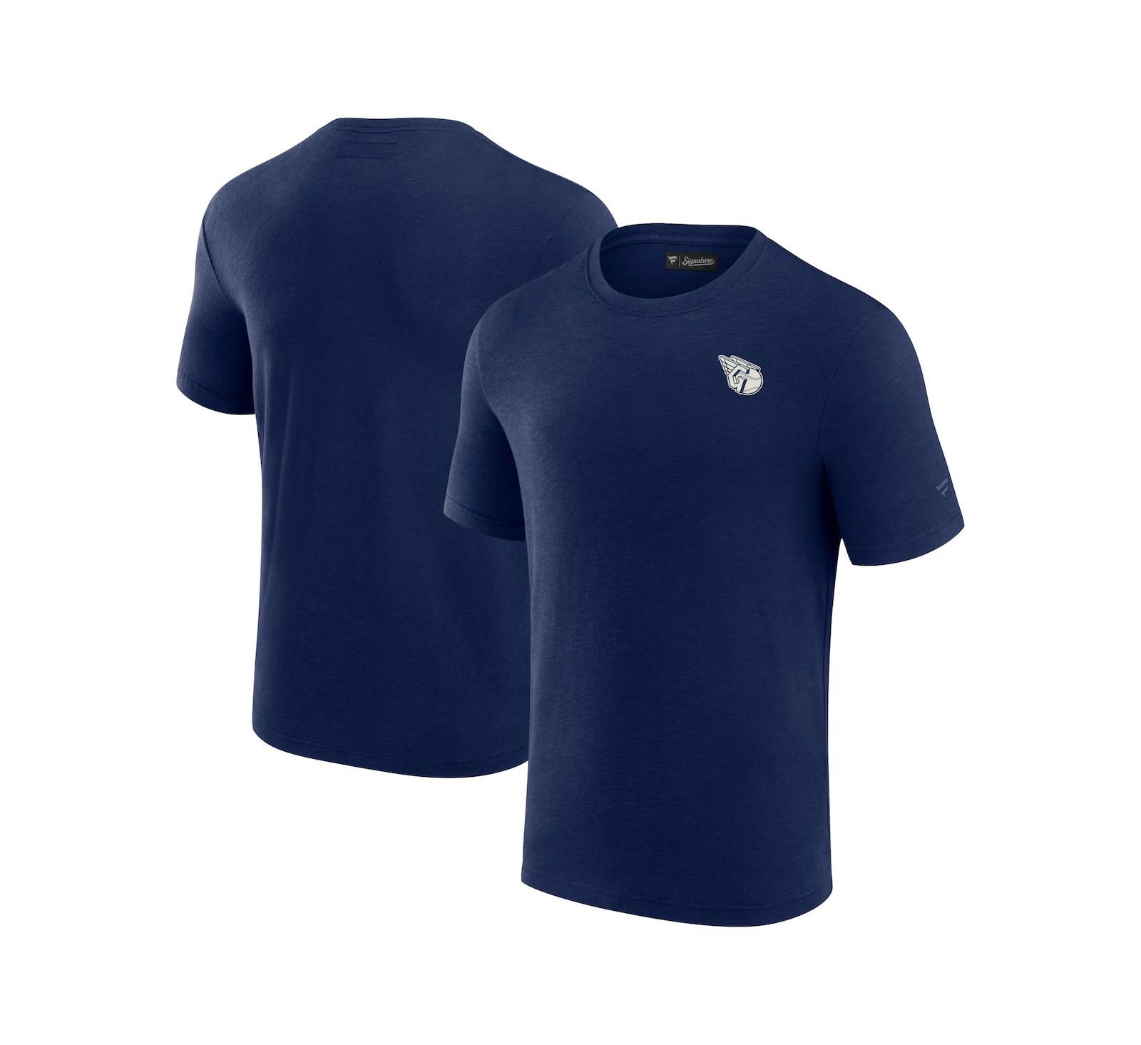 Мужская футболка Fanatics Signature Navy Cleveland Guardians Modal Short Sleeve