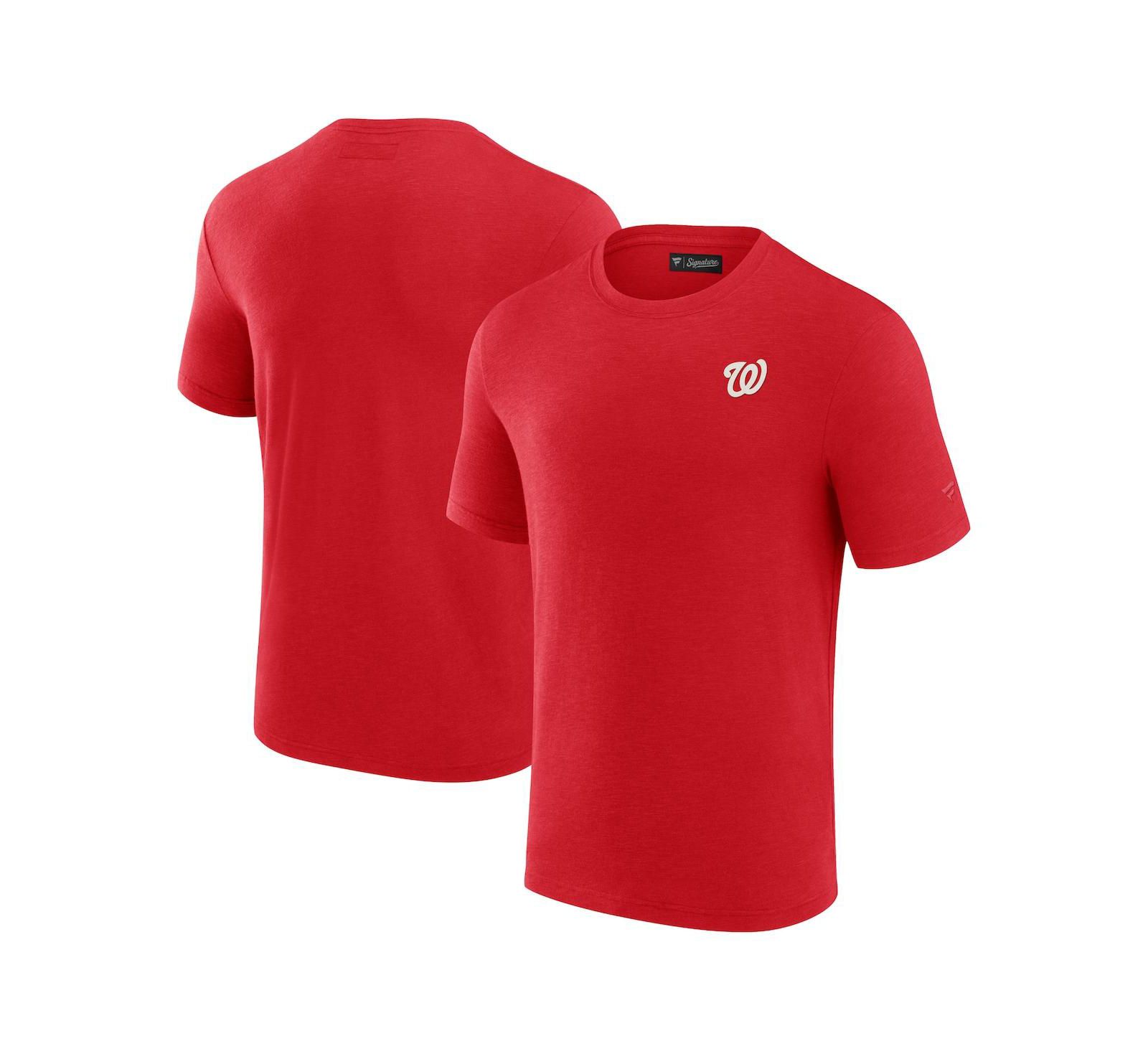 Мужские Fanatics Signature Красные Washington Nationals Modal Short Sleeve T-shirt