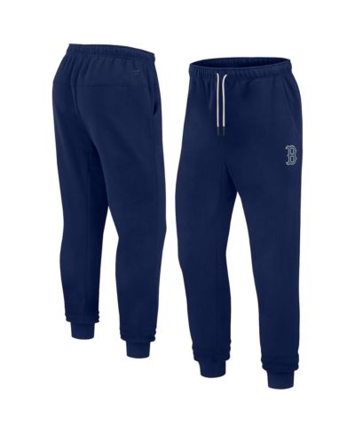 Мужские и женские джоггеры Fanatics Signature Navy Boston Red Sox, мягкий флис