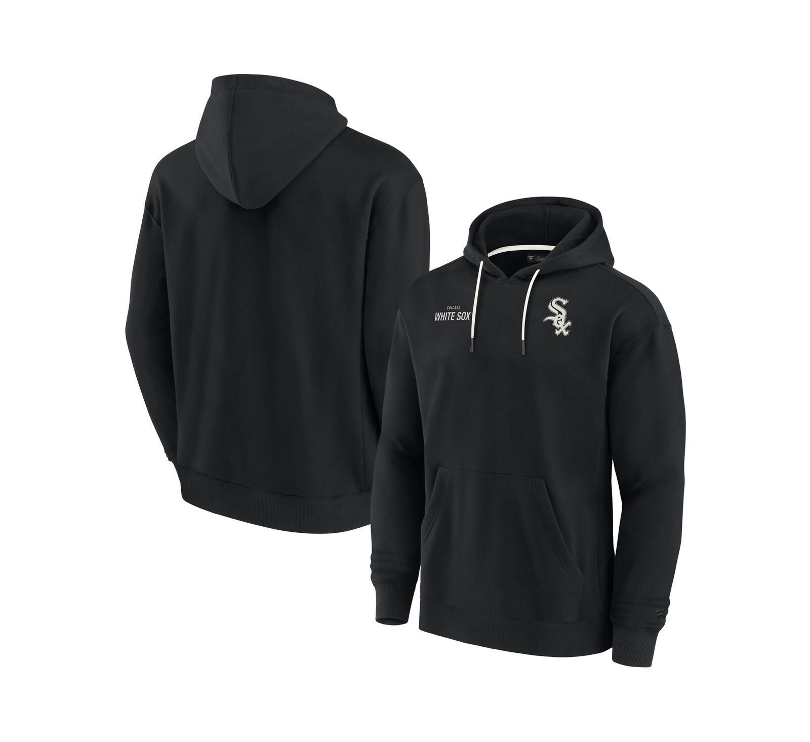 Мужское и женское худи Fanatics Signature Black Chicago White Sox из мягкого флиса