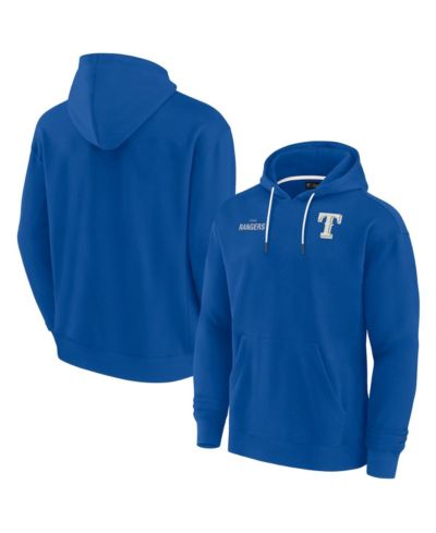 Худи Fanatics Signature Royal Texas Rangers Super Soft Fleece Pullover для мужчин и женщин