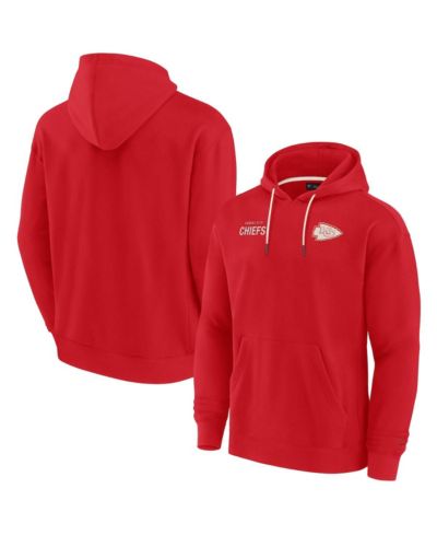 Мужское и женское худи Fanatics Signature Red Kansas City Chiefs Super Soft Fleece Pullover