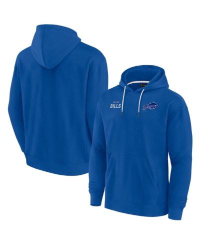 Fanatics Signature Мужской и женский мягкий флисовый худи Buffalo Bills Super Soft Fleece Pullover