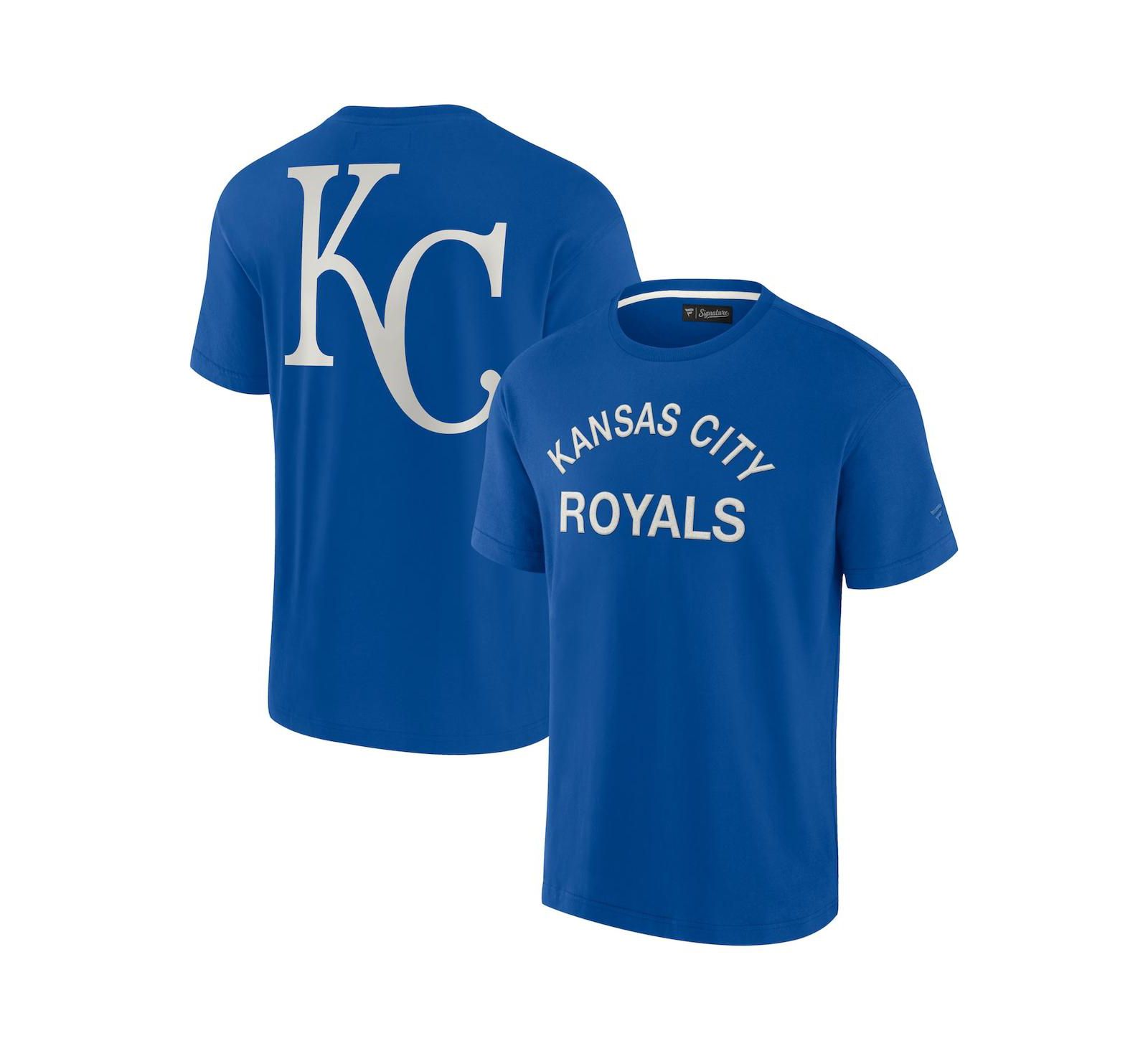 Fanatics Signature футболка Men's and Women's Royal Kansas City Royals Super Soft