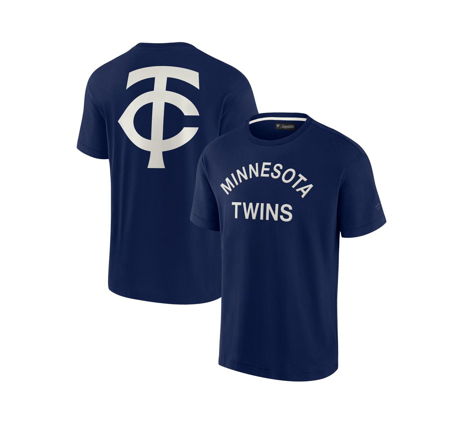 Fanatics Signature Мужская и женская футболка с коротким рукавом Minnesota Twins темно-синяя