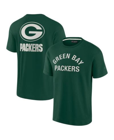 Men's and Women's Fanatics Signature Green Green Bay Packers Super Soft Short Sleeve T-shirt