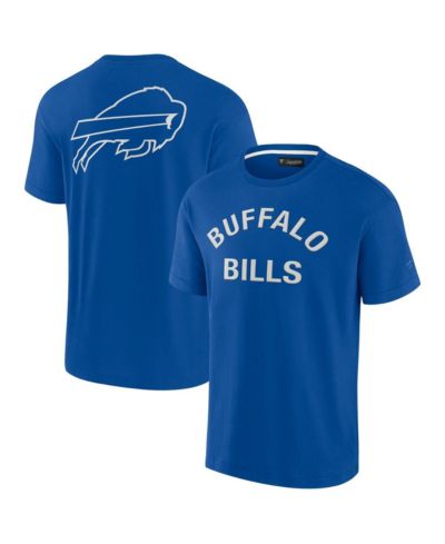 Мужская и женская футболка Fanatics Signature Royal Buffalo Bills Super Soft Short Sleeve
